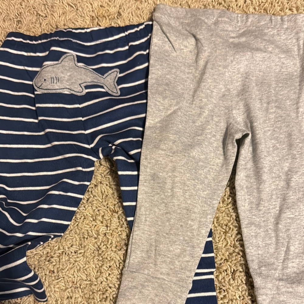 Striped Shark Pajama Set